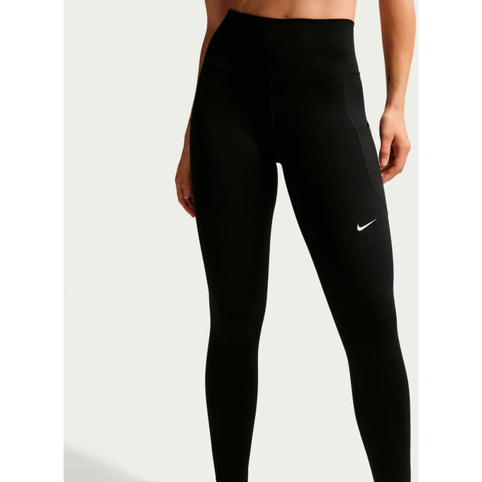 Nike Dri-FIT One High Rise 7/8 Tight Dames-zwart, wit