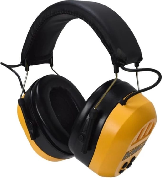 DeWALT gehoorbeschermer - bluetooth met premium geluid - verstelbaar - geel - 1 stuk