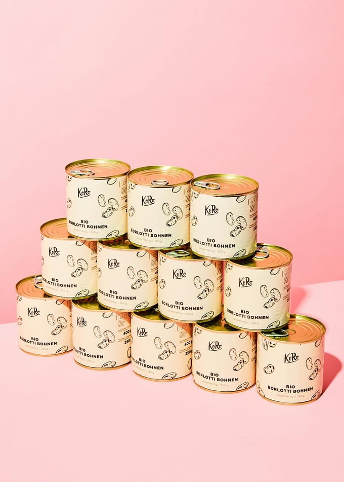 Bio borlottibonen in blik 12 x 250 g
