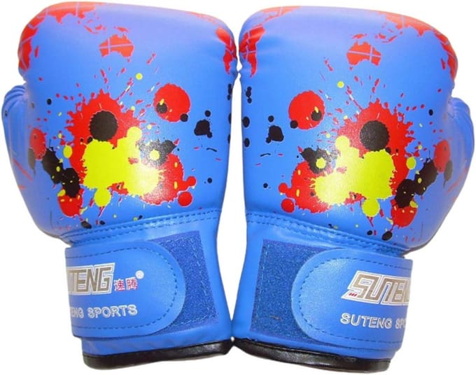 Bokshandschoenen voor Kinderen 2-11 Jaar - Kickboksen, Training en Sparren (Blauw)