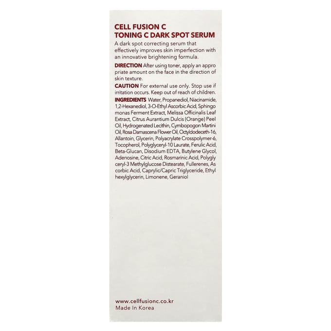 Cell Fusion C Toning C Donkere Vlek 30ml AUTHENTIEKE WINKEL white