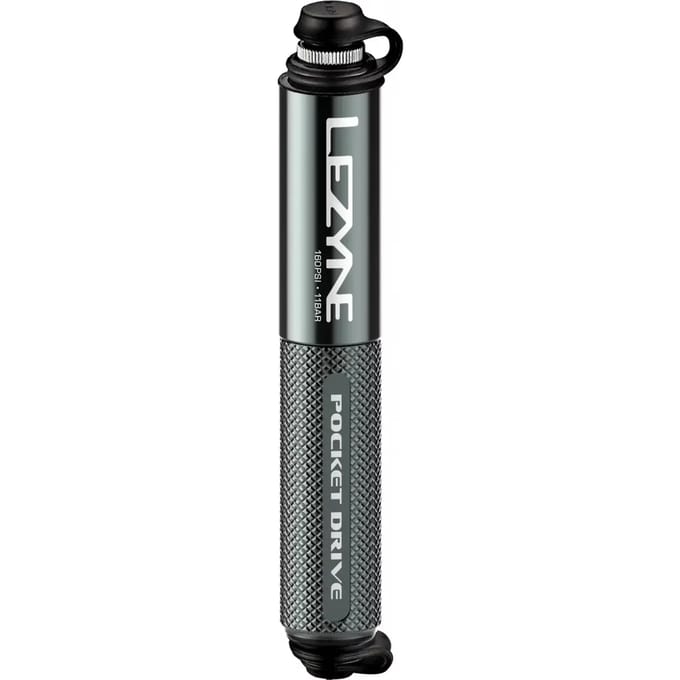 Lezyne Pocket Drive Mini Pomp, grijs