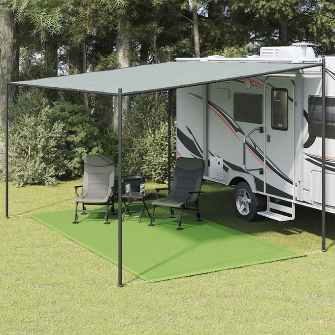vidaXL - Tenttapijt - 250x400 - cm - HDPE - lichtgroen