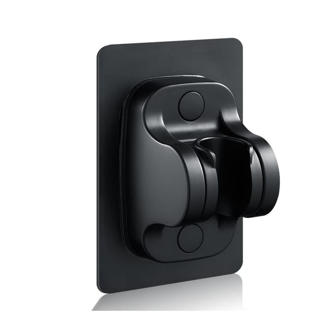 Pommeau de douche à jet monomode Spa Message haute pression Grand panneau Mitigeur d'appoint Robinet de salle de bain Accessoires Ensemble Support de tuyau 4.72 inch black