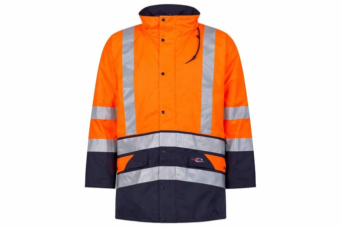 Sioen Flexothane Essential Hi-Vis Regenjas XL – Waterdicht & Winddicht – Reflecterende Werkjas Fluor Oranje
