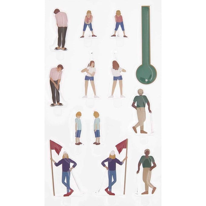 Rico Design Gel stickers "FIGURICO" - Golf