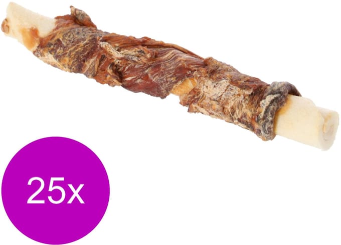 Timo Runder Kauwstick - Hondensnacks - 25 x Eend 14 cm 30-40 g 1 stuk