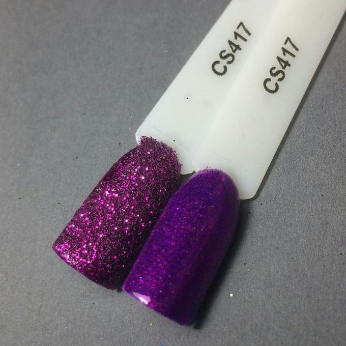 Nagel glitter - Korneliya Crystal Sugar 417 Paars