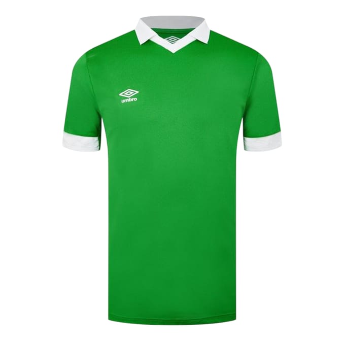 Umbro Heren V Hals Regular T-shirt met korte mouwen (Smaragdgroen/White)