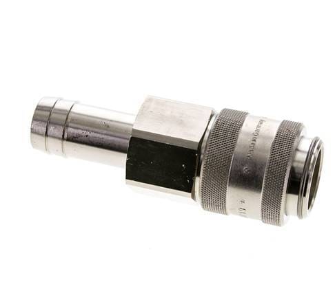 Vernikkeld Messing DN 19 Luchtkoppeling Snelkoppeling 25 mm Slangpilaar Double Shut-Off