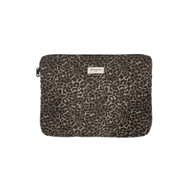 Grace & Mila Sherry laptop tas leopard