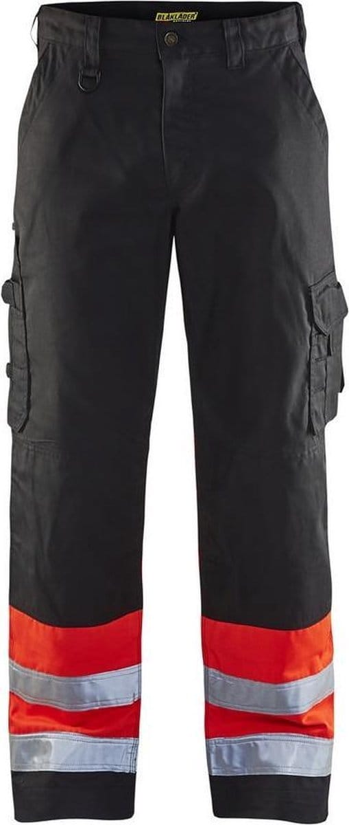 Blaklader Werkbroek High Vis 1564-1811 - Zwart/High Vis Rood - D132