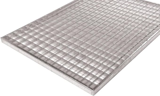 Verzinkt normrooster 300x1000mm met U-profielinzetting