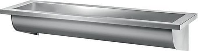 CANAL collectieve wastafel wandmodel 600 mm RVS 304 mat