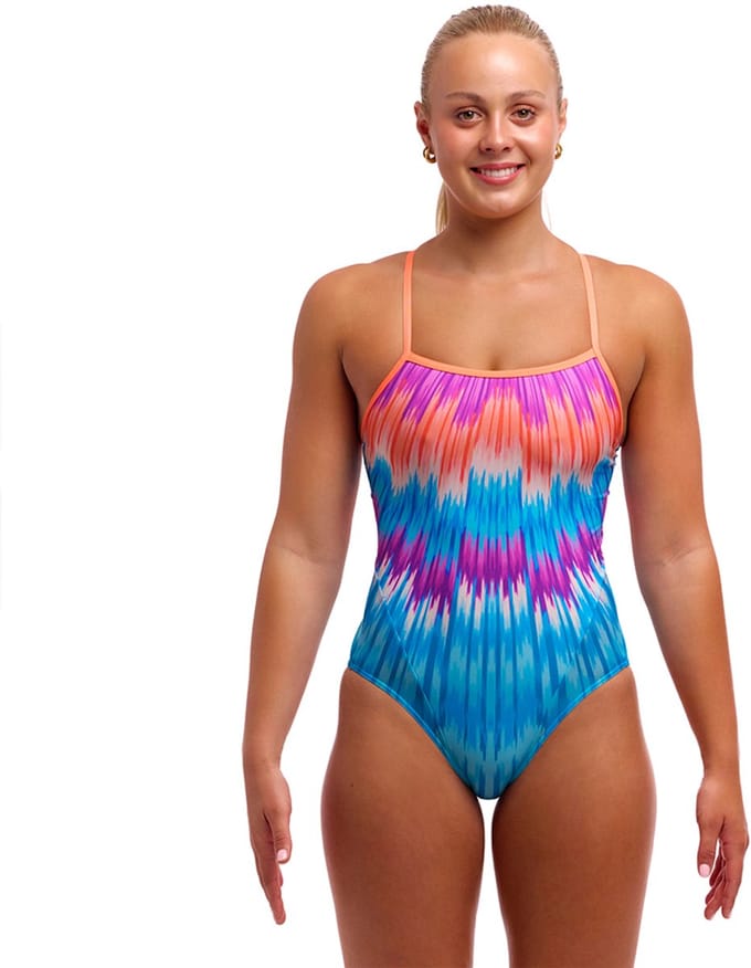 Funkita Single Strap One Piece Zwemkleding Blauw AUS 6 Vrouw
