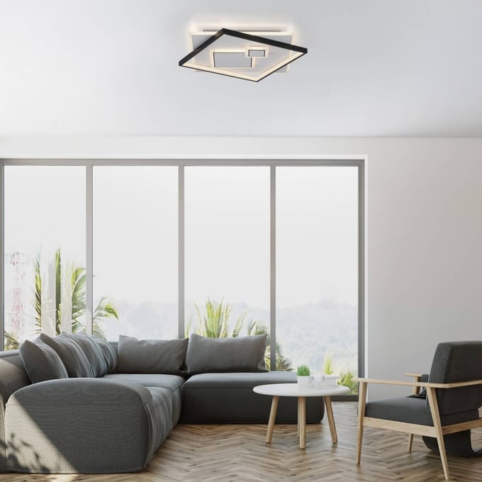Paul Neuhaus LED plafondlamp Mailak 57x57cm