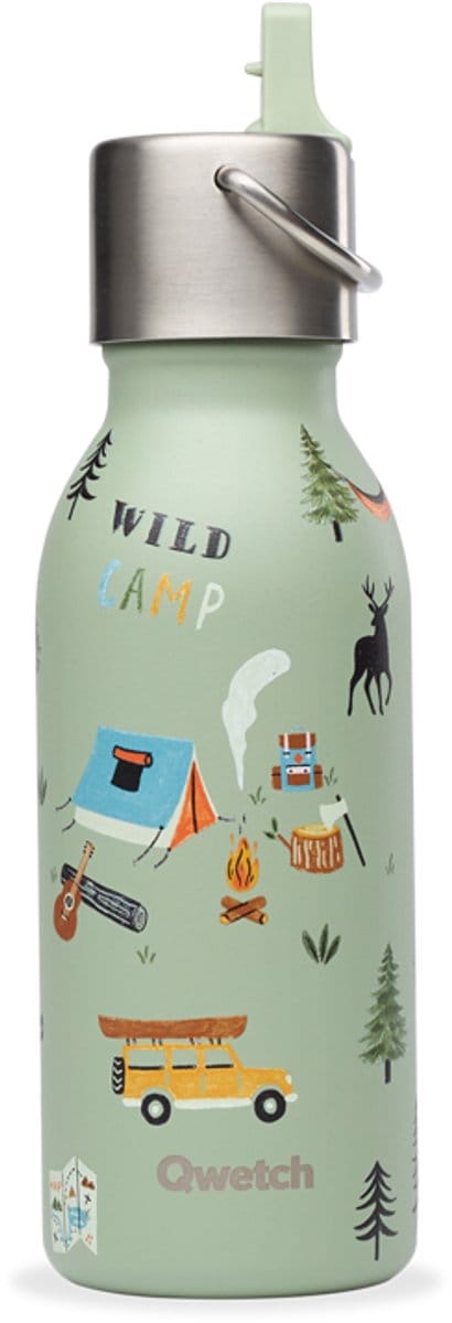 Qwetch Thermosfles - Kids Yosemite Linnendegroen