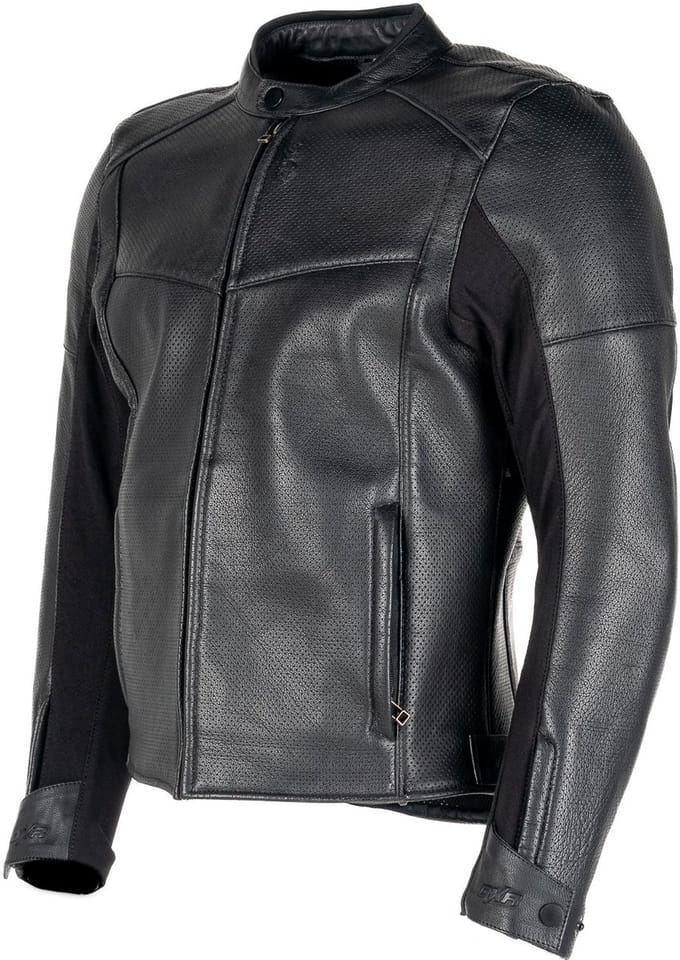 MOTOBLOUZ Motorjas MIKE Mannen| Zomer|Zwart M CE-gekeurd