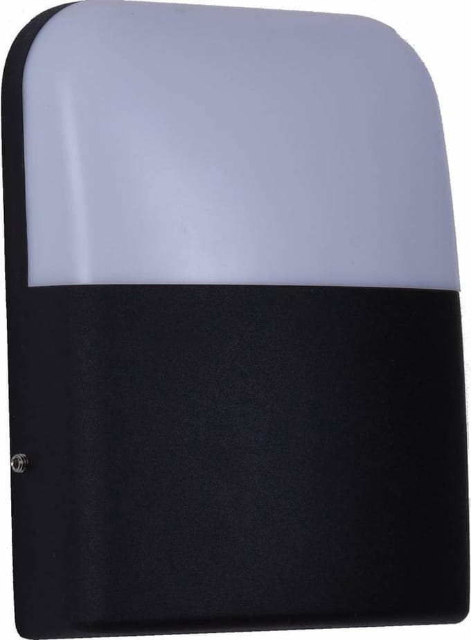 Moderne Buitenwandlamp Vierkant Zwart incl. LED - Garleds Jasmijn