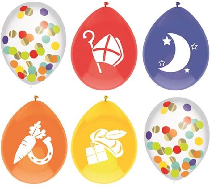 Haza Witbaard - Balloon mix Saint Nicholas 6 pcs.