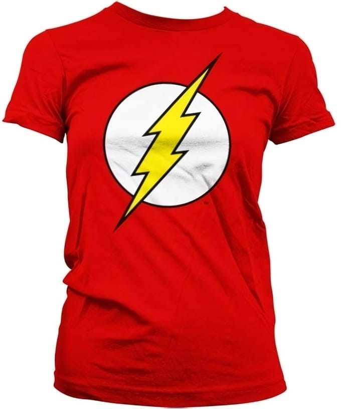 DC Comics The Flash Dames Tshirt -L- Emblem Rood