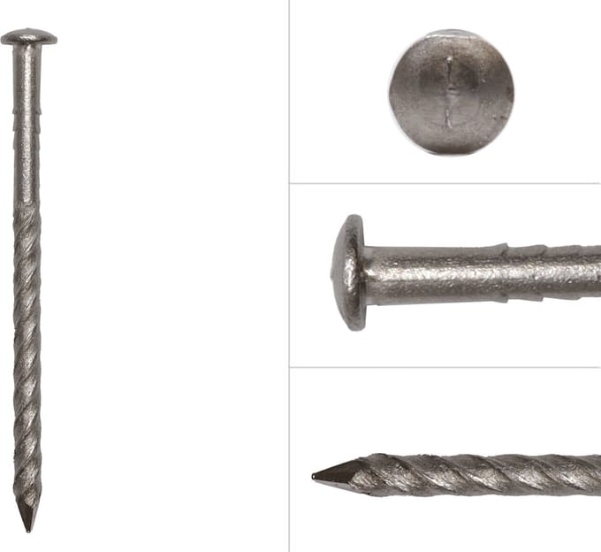 Wovar Bolkop schroefnagels RVS 2.9 x 45 mm | Doos 280 Stuks