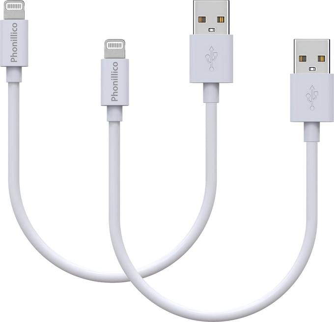 2x Lightning naar USB A Kabel Wit - 0,2 meter - Oplaadkabel voor iPhone 14 / 14 PLUS / 14 PRO / 14 PRO MAX / 13 / 13 MINI / 13 PRO / 13 PRO MAX