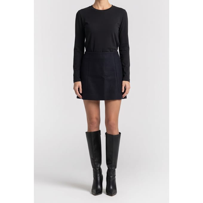 ARKET Jente Wool Skirt Blue Maat: 34 | Mini Rokken Outlet | Dames | Blauw