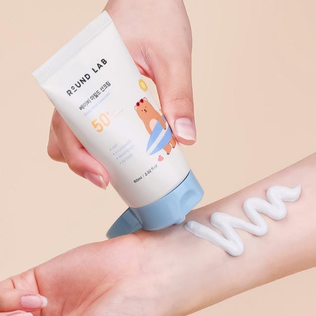 [ROUND LAB] Crème solaire douce pour bébé SPF 50+ PA++++ 60 ml