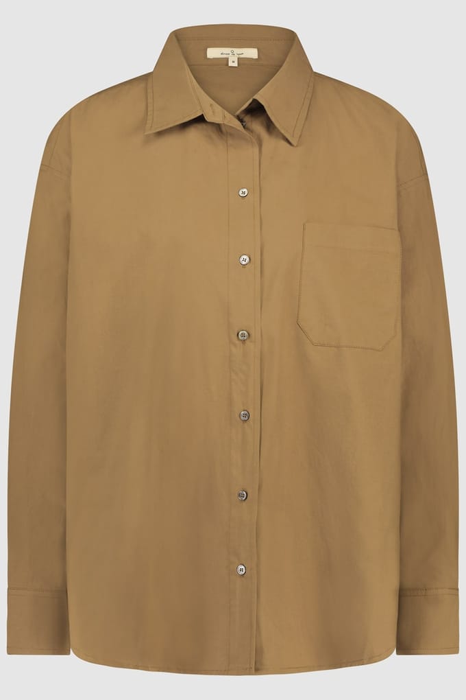 Circle of Trust Shay Blouse Golden Bark Größe: M | Business hemden Outlet | Damen | Gelb