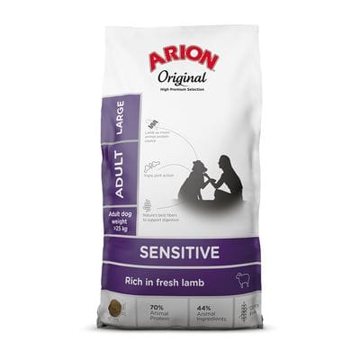 Arion Original Adult Large Breed Lam & Rijst - 12 + 3 kg gratis