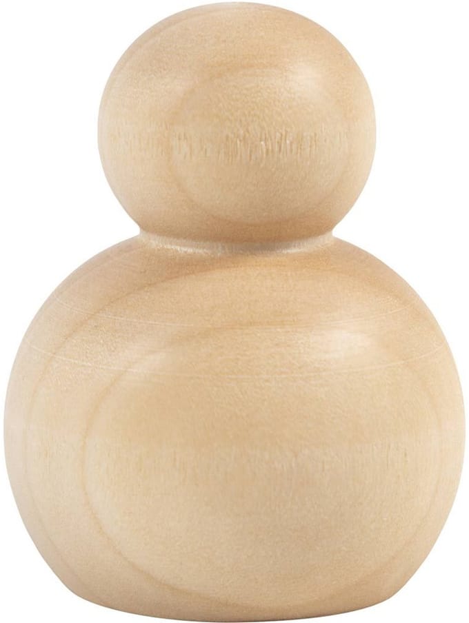 Creativ Company houten knutsel figuren rond 5 cm set van 5 DIY.