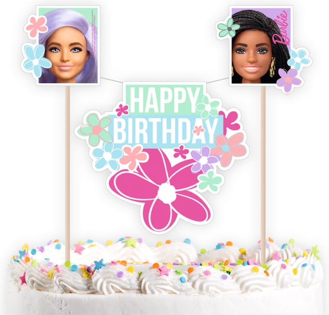 Amscan by Riethmuller - Riethmüller - Barbie Sweet Life taarttopper