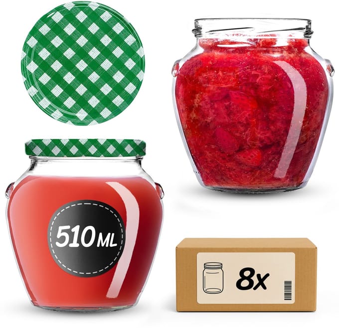 KADAX Amphora Pot 82 mm 510 ml + deksel wz16 Grid