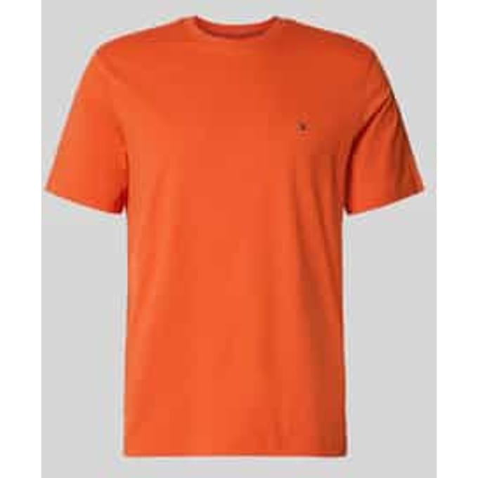 Regular fit T-shirt van puur katoen