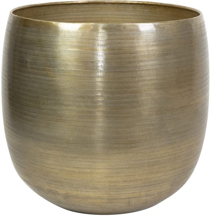 Ter Steege Bloempot Aluminium Goud D 42 cm H 41 cm