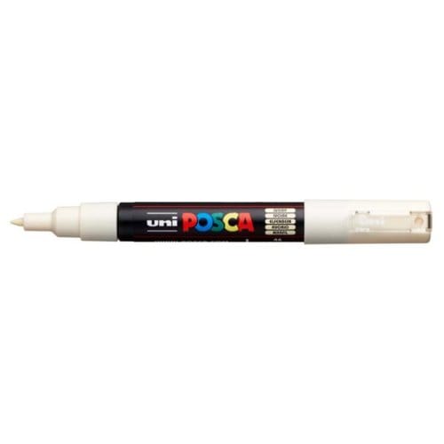 Posca marker met conische punt schrijfdikte extra-fijn ivoor