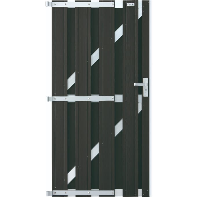Intergard Tuinpoort antraciet schutting WPC 90x180cm