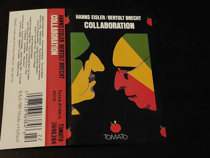 HANNS EISLER - BERTOLT BRECHT - COLLABORATION (CASSETTEBANDJE)