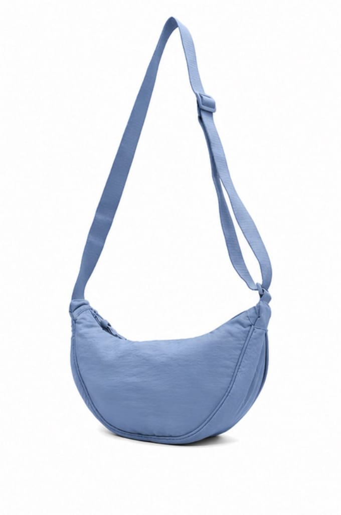 Twisted Peach® | Crossbody tas | Blauw | Dames | Schoudertas | Halve maan | 30 CM | Compact