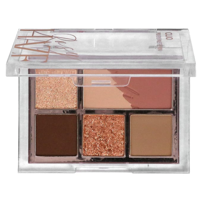 Clio, Pro Eye Palette Mini, 02 Rosy Haze, 1 mini palette gray