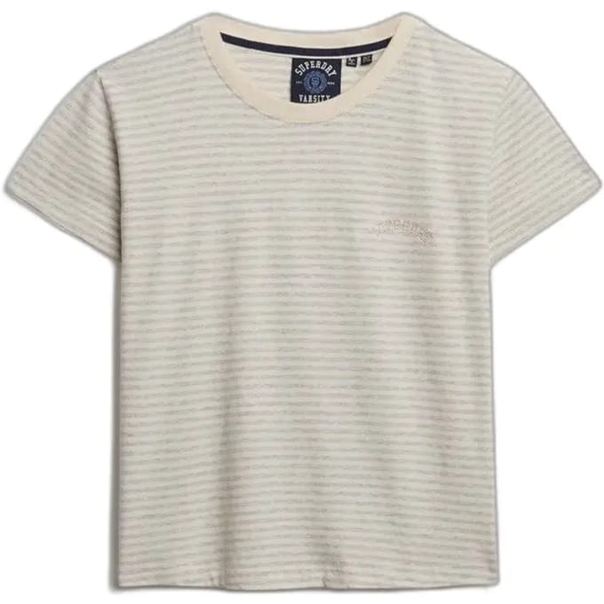 Superdry - Essential Logo Gestreept T-shirt Slanke Pasvorm - Dames - T-shirts