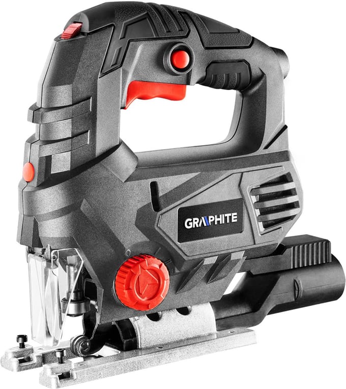 Graphite - Decoupeerzaag - 800W - 3100 min-1 - Inclusief Koffer