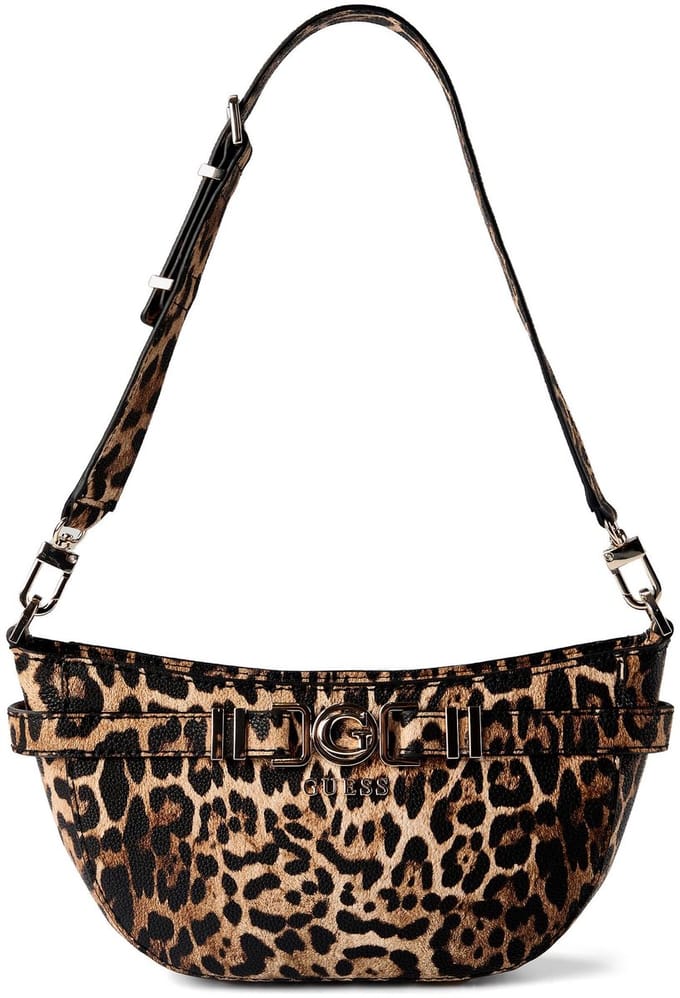 GUESS schoudertas Cirene Shoulder Bag Leopard Lichtbruin