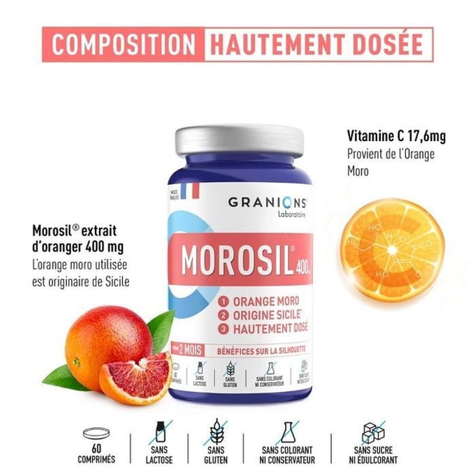 Granions Morosil 400mg Formule Hautement Dosée 60 comprimés