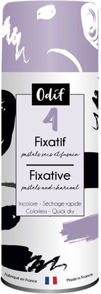 Odif 4 fixatief voor pastels en houtskool 400 ml