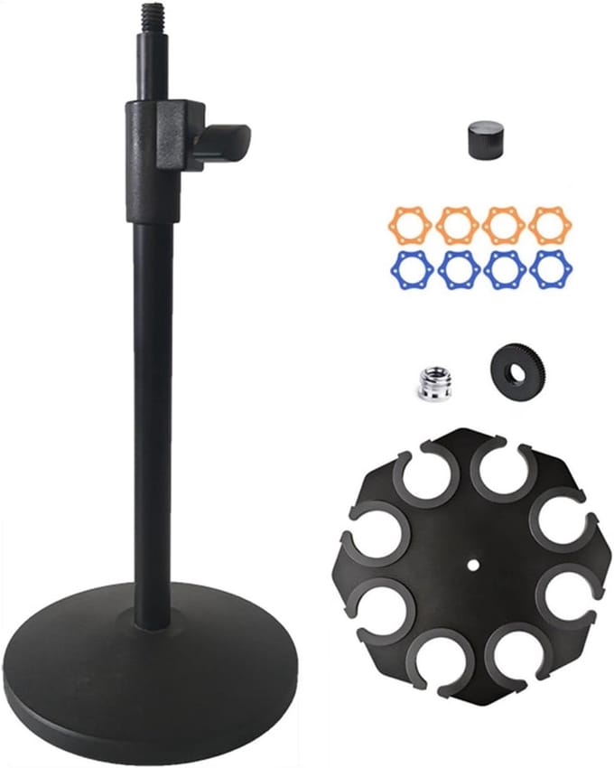 Microfoon Klem - Stabiele Houder - Opnemen Geluid - Schokabsorberende Basis - 130 MM - Zwart