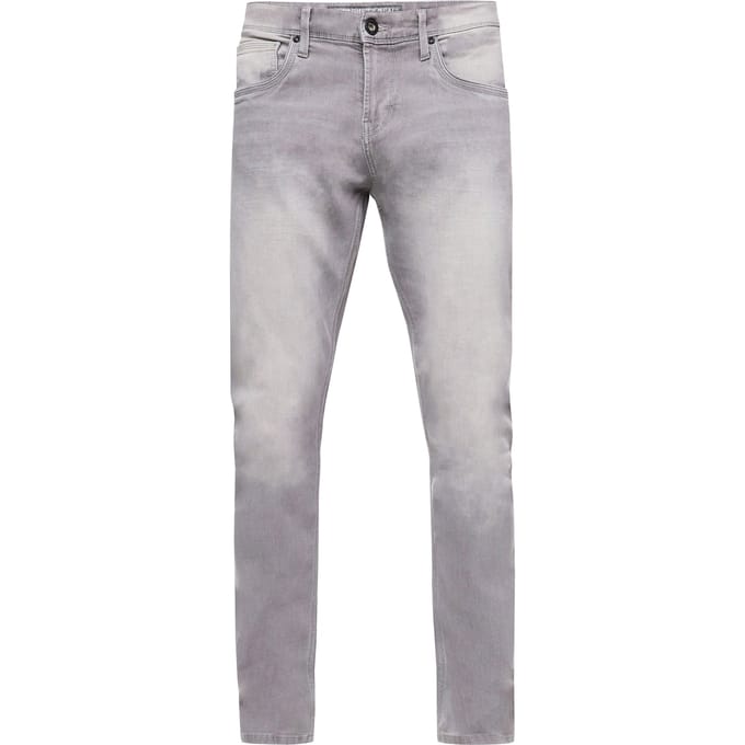 Grijze gebruikte jeansbroek "MELVIN" slim fit katoen-stretch