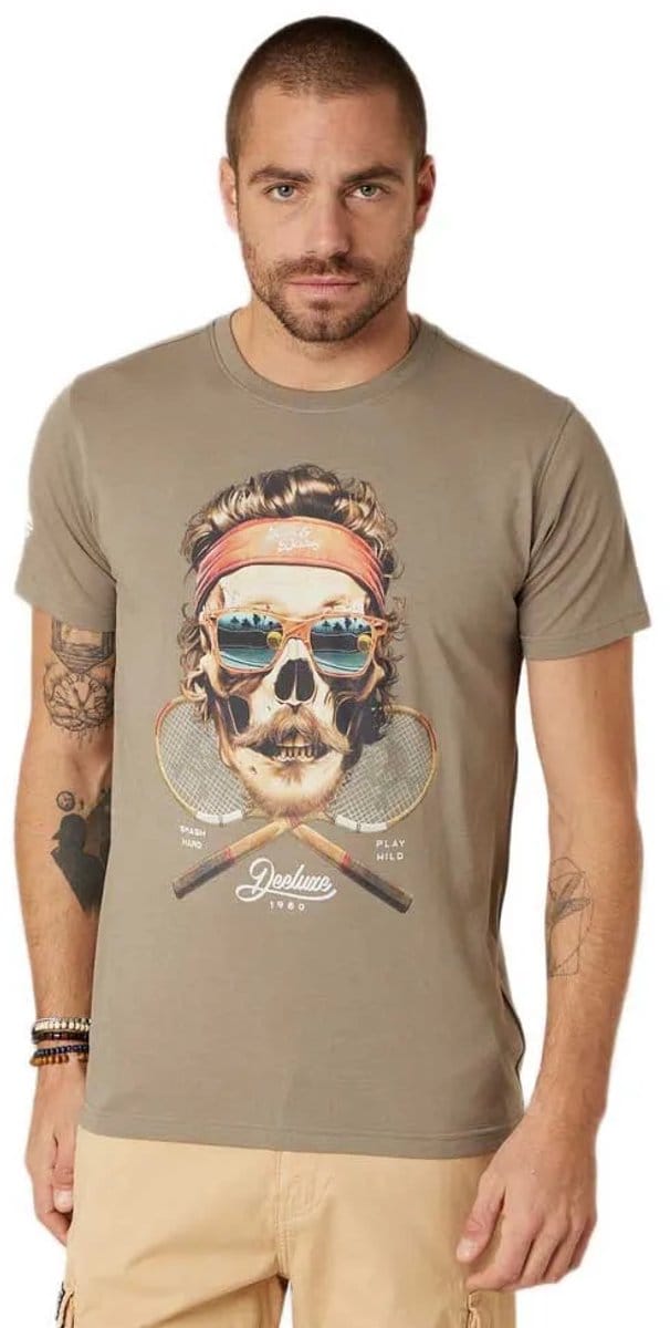 Deeluxe Tennis T-shirt Met Korte Mouwen Bruin L Man