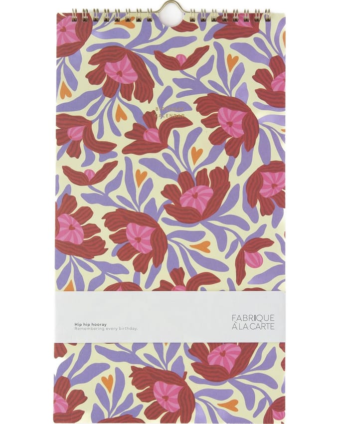 Fabrique - Verjaardagskalender - Flowers Beige
